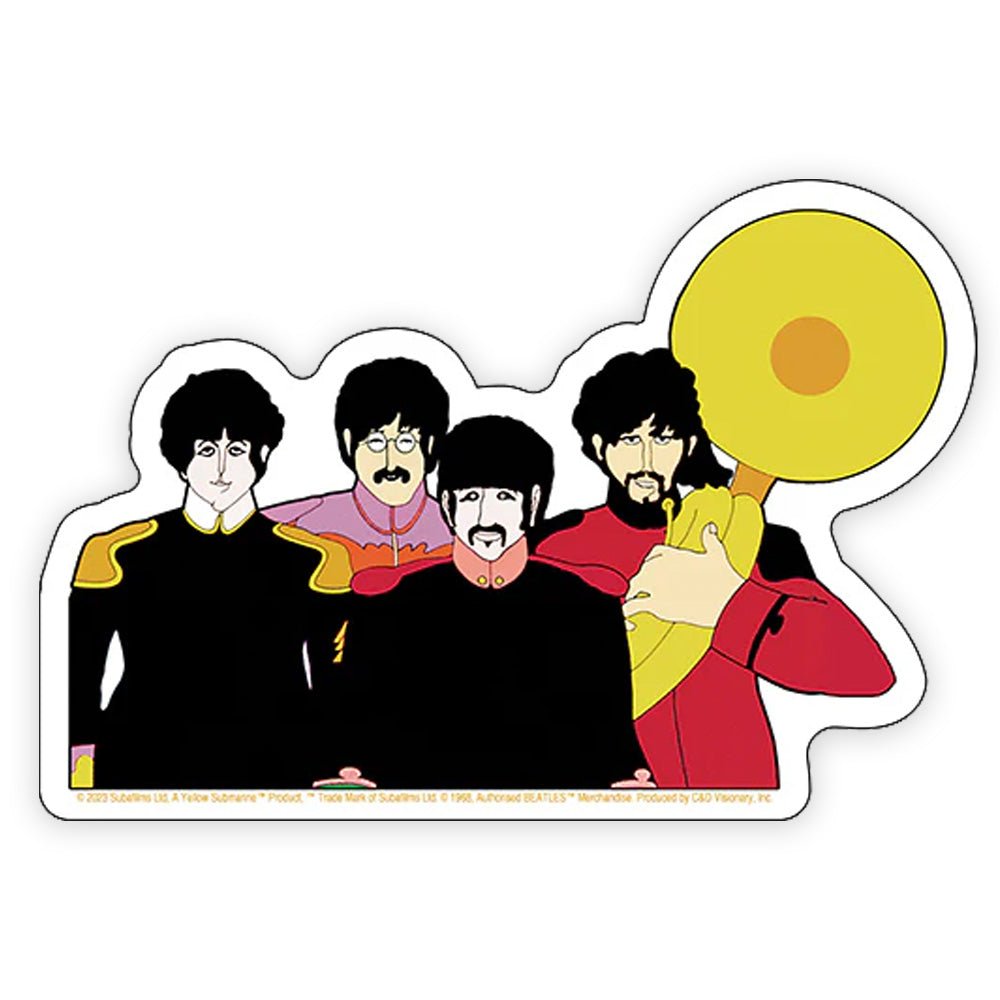 THE BEATLES ビートルズ (結成 65周年 ) - Yellow Submarine The Band / ステッカー - PGS